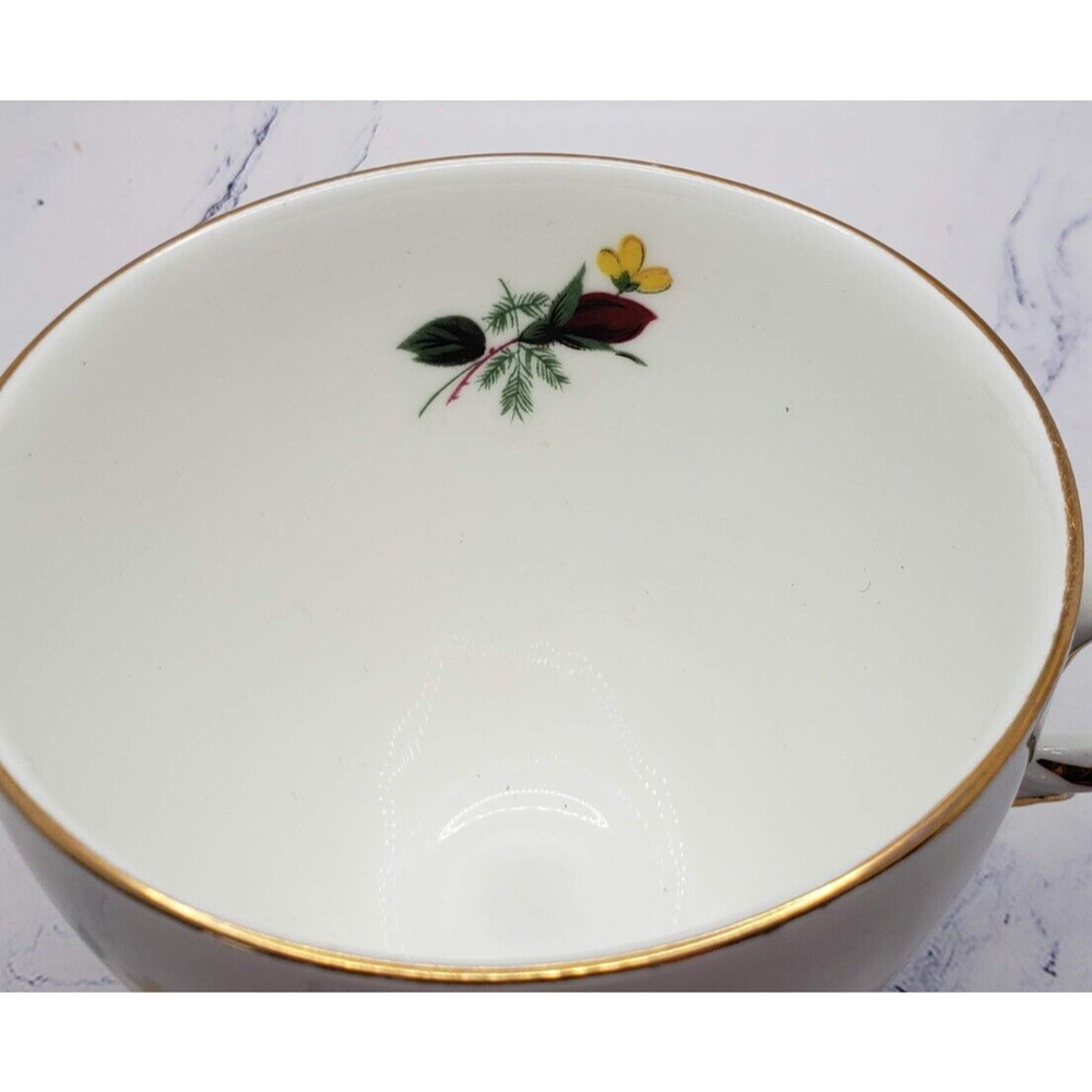 Tea Cup and Saucer Queen Anne Bone China Roses Pattern - Picture 12 of 14